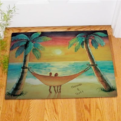 Beach Sunset Doormat 1 Beach Sunset Doormat