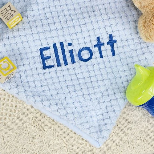 Blue Fleece Baby Blanket 1 Blue Fleece Baby Blanket