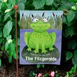 Frog Pad Garden Flag