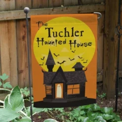 Haunted House Garden Flag