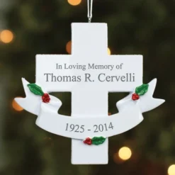 Memorial Cross Ornament