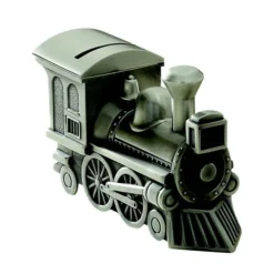 Pewter Train Piggy Bank