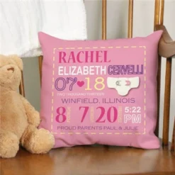 Baby Girl Throw Pillow