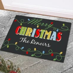 Christmas Lights Doormat