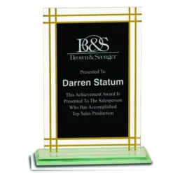 Contemporary Glass Plaque S2