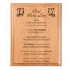 Cook Prayer Plaque