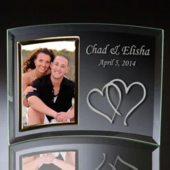 Double Hearts Curved Frame