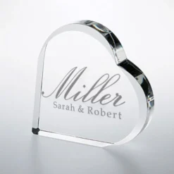 Last Name Crystal Heart