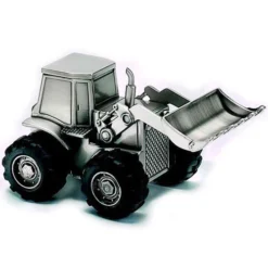 Pewter Tractor Piggy Bank