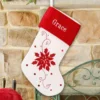Poinsetta Stocking