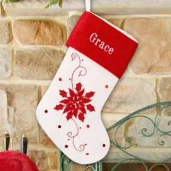 Poinsetta Stocking