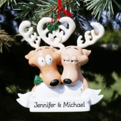 Reindeer Couple Ornament