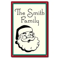 Santa Family Sign