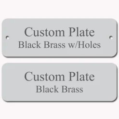 3x1 Rounded Silver Plate