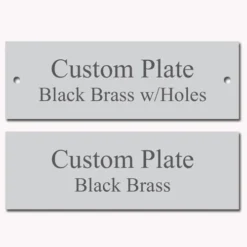 3x1 Rectangle Silver Plate