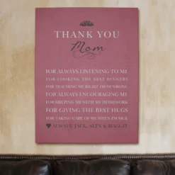 Thank You Mom Canvas