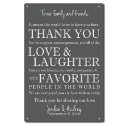 Wedding Thank You Sign